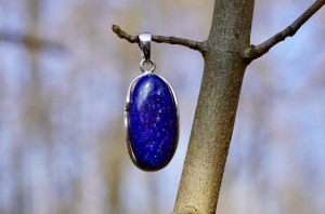 Lapis lazuli naszyjnik- mądrość, tarczyca, prawda 